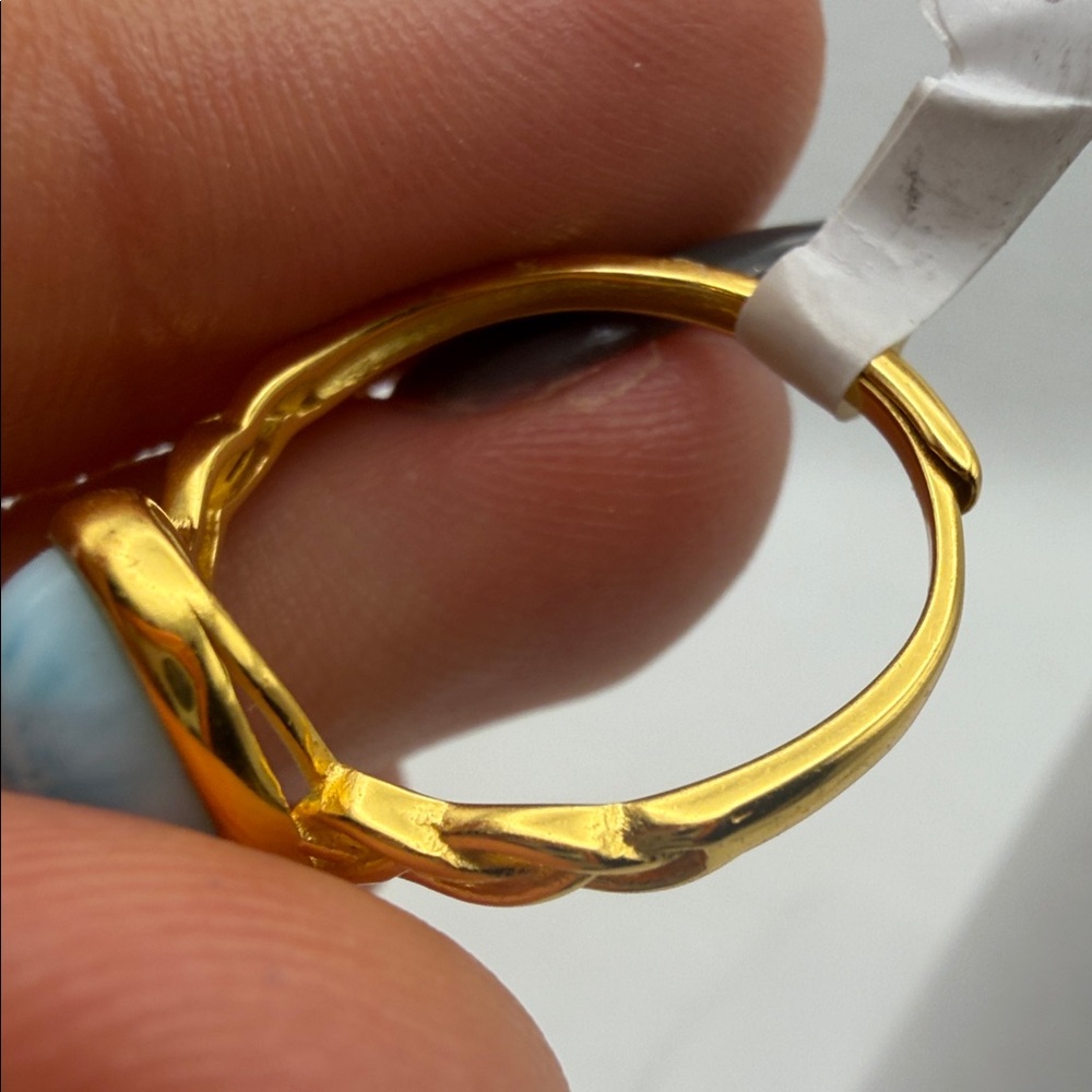 Aaa Larimar Adjustable Ring L3 - image 4